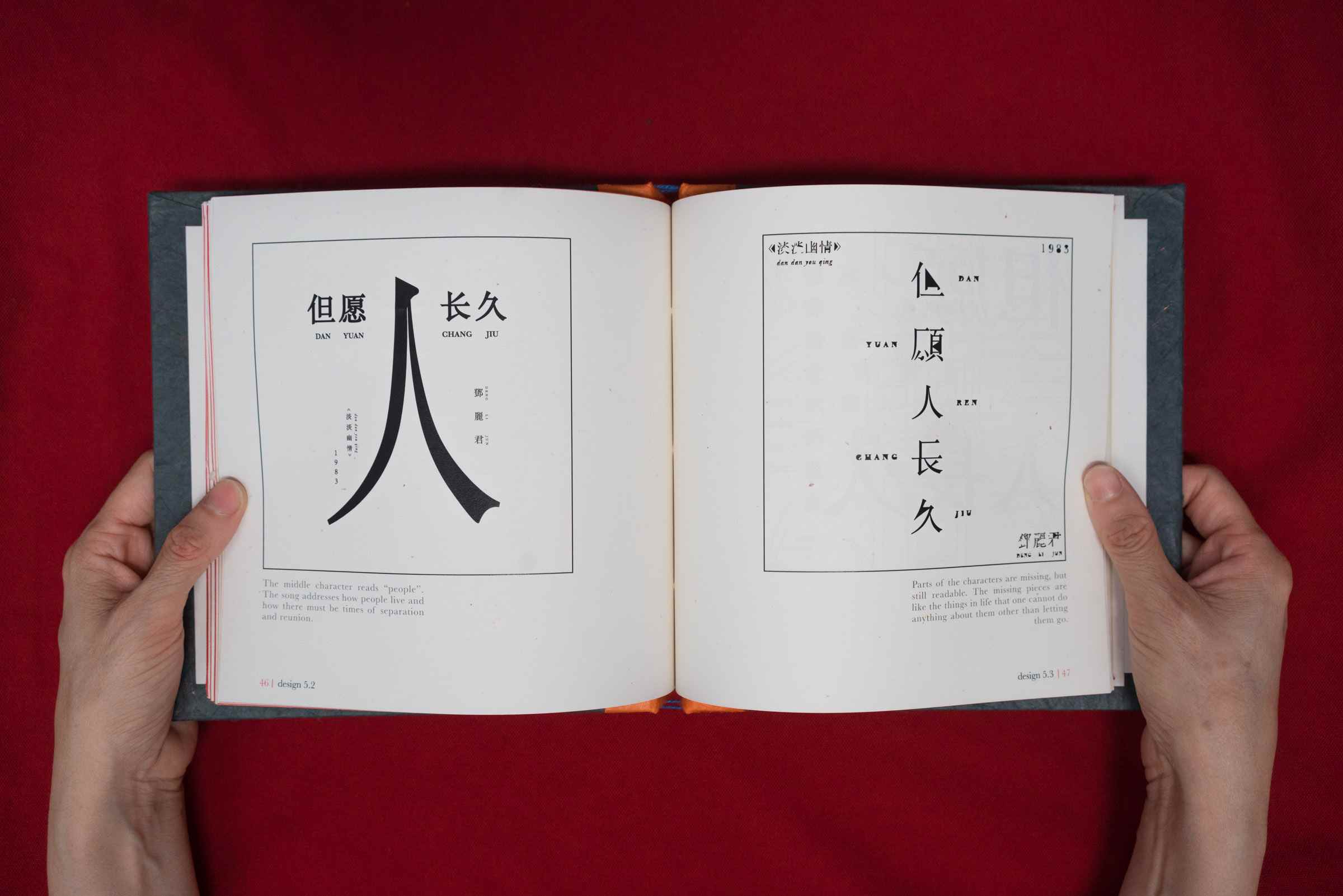 Documentation of printed typography book