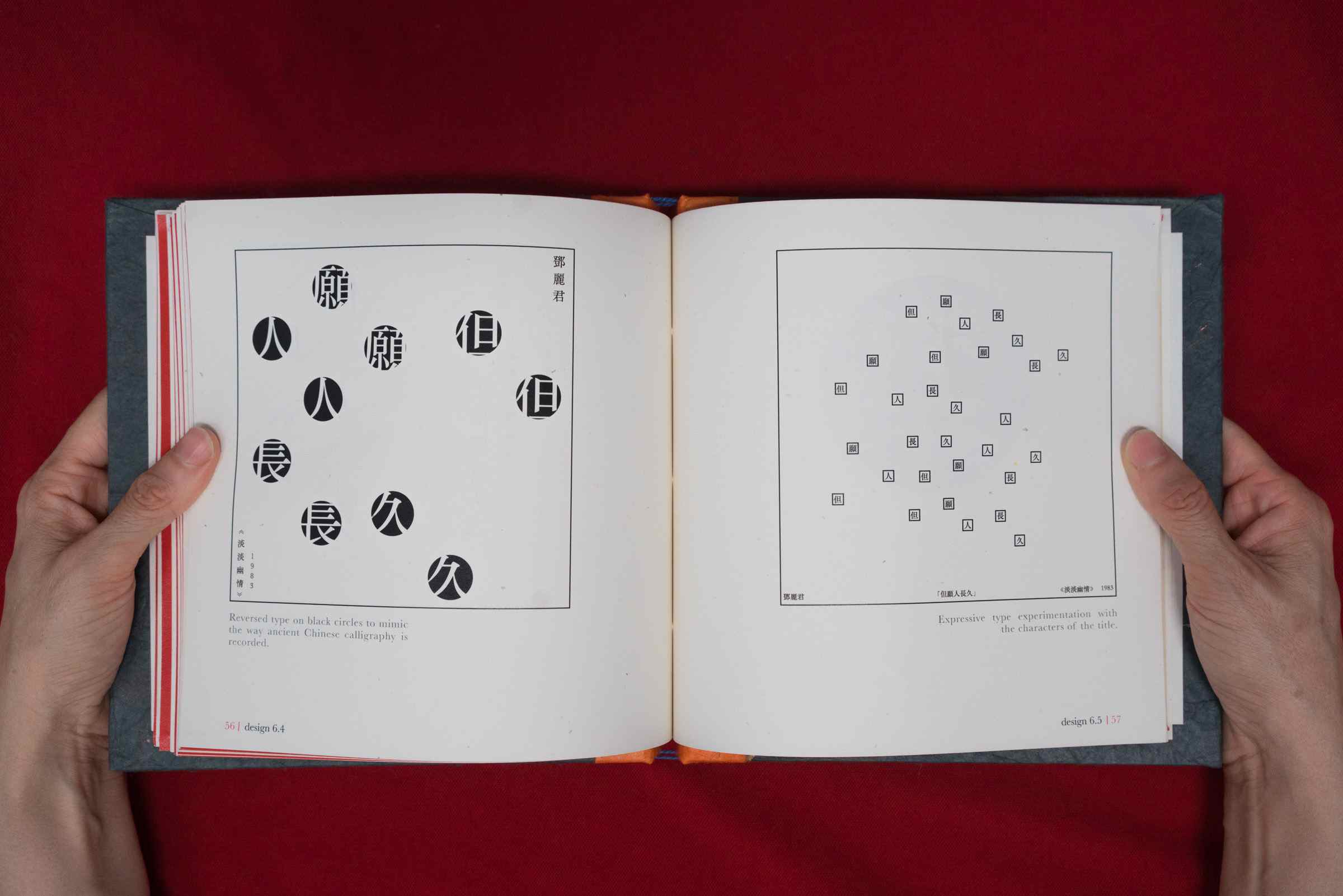 Documentation of printed typography book